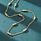 304 Stainless Steel Double Round Cable Chain Necklaces, Ion Plating(IP) , Golden, 17.95 inch(45.6cm)