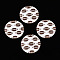 Printing Wood Pendants, Ball Series Charms, Rugby, 39~40x5mm, Hole: 1.8mm