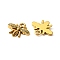 Alloy Charms, Bees Charms, Antique Golden, 12.5x14.5x2.2mm, Hole: 1.6mm
