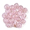Handmade Gold Sand Lampwork Beads, Cloumn, Pearl Pink, 12x11mm, Hole: 1.6~1.8mm