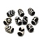 Tibetan Style dZi Beads, Natural Agate Beads, Dyed, Barrel, Mixed Patterns, 13.5~14.5x10mm, Hole: 1.6mm