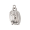 304 Stainless Steel Pendants, Luggage Case Charm, Stainless Steel Color, 21x11.5x5.5mm, Hole: 1.4mm