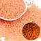 6/0 Luminous Glass Seed Beads, Round Hole, Frosted Inside Colours, Glow in the Dark, Rondelle, Sandy Brown, 4.5x3.5mm, Hole: 1.5mm, about 4500pcs/pound