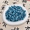 Resin Beads, Imitation Cat Eye Beads, Oval, Steel Blue, 11x8mm, Hole: 1.6mm