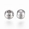 Tarnish Resistant 316 Surgical Stainless Steel Beads, Round, Stainless Steel Color, 3x2.5mm, Hole: 1.2mm