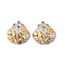 304 Stainless Steel Pendants, Golden & Stainless Steel Color, Shell Shape with Starfish & Conch, 22x20x4.5mm, Hole: 1.4mm