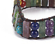 Natural Mixed Stone Cord Bracelets BJEW-JB04145-01-2