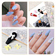 Biyun 6 stil harz 3d nail art cabochons MRMJ-BY0001-01-7