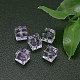 Faceted Cube Imitation Austrian Crystal Beads Strands G-M184-8x8mm-04A-B-2