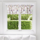 ポリエステルカーテンパーダ  家庭用壁カーテン窓装飾用  長方形  鳥  460x1320mm AJEW-WH0506-006-1