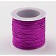 ナイロン糸コード  ジュエリーにはDIYの材料  赤ミディアム紫  0.8mm  約38.27ヤード（35m）/ロール X-NS018-105-1
