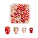 40 pièces à la main au chalumeau 3d perles de fraise LAMP-LS0001-10-1
