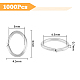 DICOSMETIC 1000Pcs Open Jump Rings O Rings 21 Gauge Oval Rings Connectors Split Rings 3mm Stainless Steel Jump Rings Connector Rings Small Open Ring for Jewelry Making Necklace Repair STAS-DC0011-95-2