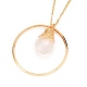 Colliers pendentifs perles de verre en forme de larme NJEW-JN03205-05-1
