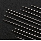 鉄の自己糸の手の縫い針  プラチナ  36x0.76mm  約12個/袋 IFIN-R232-02P-6