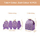 Fashewelry 40 stücke 4 farben schmetterling & aushöhlen blumen muster papierfalte bonbonboxen CON-FW0001-04-3