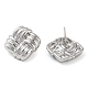 Orecchini a bottone in ottone&nbsp;EJEW-K276-10P-1