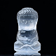 Figurines de Bouddha en sélénite naturelle DJEW-PW0021-01-1