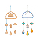 Kit fai da te per la creazione di campanelli eolici con nuvole DIY-A029-04-1