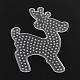 Christmas Reindeer/Stag ABC Plastic Pegboards used for 5x5mm DIY Fuse Beads DIY-Q009-25-2