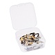 24Pcs 4 Color Brass Clip-on Earring Findings KK-ZZ0001-11-6