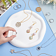 FINGERINSPIRE Plaster Jewelry Dish Cosmetics Trinket Tray (Irregular Round Shape DJEW-WH0037-85-3