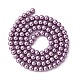Umweltfreundliche runde Perlenstränge aus gefärbtem Glasperlen HY-A002-4mm-RB116-4