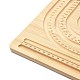 長方形の木製ブレスレットデザインボード  ビーズブレスレットネックレスジュエリー作成用  バリーウッド  34.5x28.3x1.05cm TOOL-YWC0003-03B-3