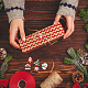 Fingerinspire 60 個 6 スタイル シリコーン カボション  DIYジュエリーアクセサリー  クリスマスのために  家と木と鐘とサンタクロースと雪だるま  混合図形  22~24.5x17~21.5x3.5~6mm  10個/スタイル SIL-FG0002-40-6