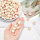 SUNNYCLUE 100Pcs 16mm Natural Wood Beads Hope Faith Love Blessed Believe Round Wooden Beads with Hole Printed Wood Beads Inspirational Greeting Message Bead for DIY Party Farmhouse Decor Crafts Making WOOD-SC0001-41-3