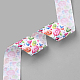 Single Face Printed Polyester Grosgrain Ribbons SRIB-Q019-K011-3