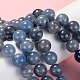 Chapelets de perles en aventurine bleue naturelle G-F380-6mm-4