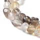 Chapelets de perles en agate grise naturelle G-F465-29-01-2
