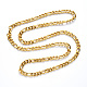 Вакуумное покрытие 304 ожерелья-цепочки из нержавеющей стали Фигаро NJEW-S420-003B-G-3