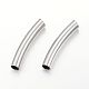 304 Stainless Steel Curved Tube Beads STAS-P128-02-1