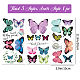 Globleland 3 Uds. Transferencias de decoración con tema de mariposa DIY-WH0404-004-2