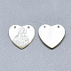 Natural White Shell Mother of Pearl Shell Pendants SSHEL-S264-007-2