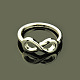 Give Your Girlfriend for Valentines Day Alloy Infinity Rings X-RJEW-G111-S-1