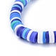 Handmade Polymer Clay Heishi Beads Stretch Bracelets BJEW-JB05300-04-3