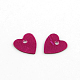 Ornament Accessories Heart Plastic Paillette Beads X-PVC-Q032-13mm-M-2