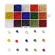 180g perles de rocaille en verre 15 couleurs SEED-JQ0003-01A-4mm-1
