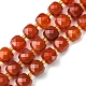 Chapelets de perles en cornaline naturelle G-Q010-A17-01-1