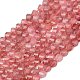 Природного кварца клубники нитей бисера&nbsp;G-P611-C29-01-2