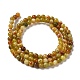 Chapelets de perles en serpentine naturelle G-H298-A10-01-3