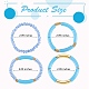 4Pcs 4 Style Acrylic Chunky Curved Tube Stretch Bracelet Sets BJEW-SW00074-03-7