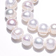 Hebras de perlas de agua dulce cultivadas naturales PEAR-N013-09C-5