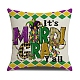 Mardi Gras Carnival Theme Linen Pillow Covers AJEW-H146-02B-1