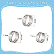 Unicraftale 9 pz 3 stili 201 anello ausiliario in acciaio inossidabile TOOL-UN0001-29-3