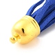 (Defective Closeout Sale: Oxidized) Golden Brass Suede Tassels Big Pendants FIND-XCP0001-14-3