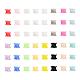 32 pièces 16 couleurs silicone paillettes minces jauges d'oreille chair tunnels bouchons FIND-YW0001-19C-2